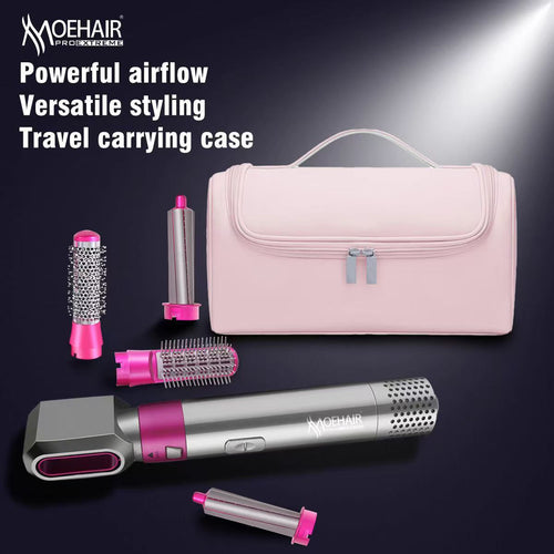 MOEHAIR 5 IN 1 الأصلي | جهاز تصفيف الشعر 5 في 1 مع شنطة أصلية وضمان