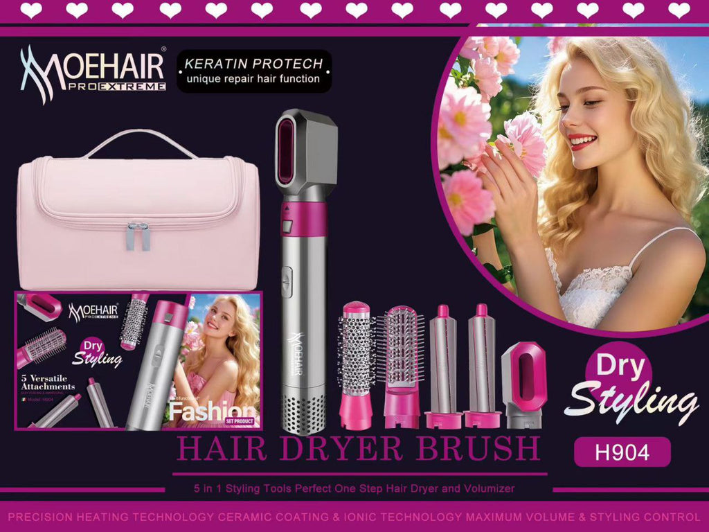 MOEHAIR 5 IN 1 الأصلي | جهاز تصفيف الشعر 5 في 1 مع شنطة أصلية وضمان